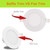 Facon 3 Inch LED RV Puck Light, 6Packs Full Aluminum Recessed Light Down Light, Slim Panel Light with Flat Trim, 12V DC Interior Light Facon 3 Inch LED RV Puck Light, 6Packs Full Aluminum Recessed Light Down Light, Slim Panel Light with Flat Trim, 12V DC Interior Light