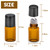 ZEJIA 2ML Essential Oil Roller Bottles, 24 Pack Amber roller bottles for oils, Mini Glass Roll on Bottles with Stainless Steel Roller Balls&2 Droppers
