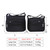 NOTAG Crossbody Bag for Women Waterproof Shoulder Bag Messenger Handbags Casual Nylon Purse Handbag (Large, Black)