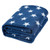 Dreamscene Flannel Fleece Stars Throw Blanket Over Bed Super Soft Blanket Plush, Kids Fleece Blankets for Sofa, Travel, Adult, Outdoor - Warm Twin Fleece Blanket Throw 50" x 60" Navy Blue