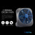 O2COOL Treva 5 Inch Battery Powered Fan Portable Desk Fan 2 Cooling Speeds with Compact Folding & Tilt Design Cubicle Accessories Small Portable (Dark Blue)