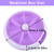 Pill Cases Weekly INVODA Pill Organizer 7 Day 3 Times Medicine Pill Dispenser Push Button Rotate Pill Planner with 7 Compartments (Purple)