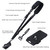 Waka Rapid Camera Neck Strap with Quick Release and Safety Tether, Adjustable Shoulder Sling Strap for Nikon Canon Sony Olympus DSLR - Black