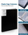 Folder with Plastic Sleeves 4 Pack 9"x12" Black Portfolio Folder for Artwork Display Book 30 Pockets 60 Pages Capacity