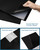 Folder with Plastic Sleeves 4 Pack 9"x12" Black Portfolio Folder for Artwork Display Book 30 Pockets 60 Pages Capacity
