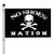 No Shoes Nation Pirate Flag 3x5 Outdoor Double Sided- No Shoes Flags 3 Ply Heavy Duty Fade Resistant for Outside Boat
