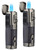 TOMOLO Cigar Lighter Triple Jet Flame Torch Lighter Refillable Butane Lighter with Cigar Punch, 2 Pack, Charcoal