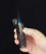 TOMOLO Cigar Lighter Triple Jet Flame Torch Lighter Refillable Butane Lighter with Cigar Punch, 2 Pack, Charcoal
