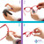 GMS Optical 3.2mm Extra-Thick / 15mm Medium-Length - Adhesive Air Bag Teardrop Anti-Slip Silicone Nose Pad Reduce Pressure and Prevent Slipping for Glasses, Eyeglasses, Sunglasses (5 Pair)(Clear)