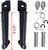 VPZMT Front Foot Pegs Fits for yamaha YZF R1 1998-2023, R1S R1M 2015-2023, R6 1999-2020, R6S 2003-2009 (Front-Black)