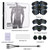 Ab Muscle Toner & Trainer – EMS Muscle Fitness Device with LCD Screen – USB Rechargeable Core Workout Gear for Abs, Arms & Legs