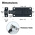 XXW Barrel Bolt Door Latch, Thickened Stainless Steel Sliding Door Lock, 4 Inch, Black, 2 Pack, 104BB-BL-2