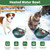 PAULOZYN Heated Water Bowl for Outdoor Cats & Dogs, Automatic Winter Pet Bowl Ice Free & BPA Free, Heated Dog Water Bowl with Thermostatic Control, Anti Chew Cord for Chicken Pet