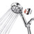 Iopsk Shower Head with Handheld 7 Spray Combo,Hand Held Showerhead with On/Off Switch,High Pressure Detachable Shower Heads with 60" Long Hose (Chrome)