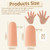 YIVCKOM Gel Finger Cots, Silicone Finger Protectors, Fingertip Bandages Band-aids for Dry Skin, Cracked Fingertip Treatment,Thumb Protector Covers for Hand Eczema Finger Arthritis (20pcs)