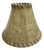 Rustic Faux Leather Bell Lamp Shade - 12"