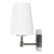 Hunter - Nolita 1-light Brushed Nickel, Small Sconce Light, Dimmable, Modern Style, for Bedrooms, Kitchens, Foyers, Bathrooms - 19889