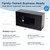 SimplyImagine Black Glove Box Holder Wall Mount - Acrylic Disposable Glove Dispenser - Side Loading Rack for Nitrile, Latex & Professional Gloves - Storage Organizer for Kitchen, Garage, Lab (Single)