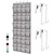 GORILLA GRIP Over the Door Shoe Organizer, 24 Large Breathable Mesh Pockets, Space Saving Hanging Storage Holder, Closet Rack Hanger Holds Up to 40 lbs, Hangs on Closets for Shoes, Accessories, Gray