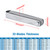 PQY Universal Spark Plug Gap Tool with 32 Blades Steel Feeler Gauge for Most 10mm 12mm 14mm 16mm Spark Plugs Red