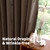 YoungsTex Brown Linen Curtains 63 Inches Length 2 Panels - Chocolate Semi Sheer Window Drapes Light Filtering with Bronze Grommet Privacy for Living Room Bedroom Farmhouse, 52 x 63 Inch YoungsTex Brown Linen Curtains 63 Inches Length 2 Panels - Chocolate Semi Sheer Window Drapes Light Filtering with Bronze Grommet Privacy for Living Room Bedroom Farmhouse, 52 x 63 Inch