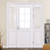 MIULEE French Door Sidelight Sheer Curtains 2 Panels Light Filtering Window Treatment 25 x 40 Inches with Tieback, Ivory