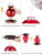Hummingbird Feeder, Auslar 26 Ounces Glass Hummingbird Feeders for Outdoors Hanging Ant and Bee Proof, Ant Moat & 5 Flower Feeding Ports, Rustproof, Leakproof, Netted Flower Bud Shape Bottle, Red
