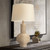 360 Lighting Sandstone Gourd 27" Tall Farmhouse Rustic Modern Coastal Table Lamp Brown Finish Single Beige Shade Living Room Bedroom Bedside Nightstand House Office Home Kitchen Entryway Console