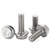 1/4-20 x 1-3/4" Flanged Hex Head Bolts Flange Hexagon Screws, Stainless Steel A2, DIN 6921, 25 PCS