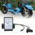 Qiilu LCD Display ABS Electric LCD Meter 5 Pin 24V 36V 48V 60V Universal E Scooter M5 LCD Panel Screen for 31.8 22.2mm Electric Bikes