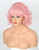 Lucoacos 50s Wig for Pink Ladies Vintage Honeycomb Shaped Bob Curly Wig