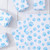 Whaline 100pcs Pet Paw Print Tissue Paper, Blue, 14 x 20 Inch, Gift Wrapping, Wedding, Baby Shower, Birthday, Pet Treat Party Supplies