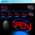 32" x 16" Ultra Bright LED Open Sign – Extra Large Neon Look Lighted Sign with Remote Control – 5 Flash Modes – Easy to Hang Indoor Sign for Shops, Bars, and Restaurants