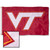 Virginia Tech Hokies Maroon Embroidered and Stitched Nylon Flag Virginia Tech Hokies Maroon Embroidered and Stitched Nylon Flag