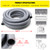 DWALE Liquid-Tight Conduit and Connector Kit,Flexible Non Metallic Liquid Tight Electrical Conduit,1/2inch 25ft Electrical Conduit Kit,with 8 Straight and 8 Angle Fittings Included,1/2 in. Dia