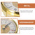 Yardwe Retro Clock 3 Inch Quartz Clock Insert with Roman Numeral Dial Metal Frame Silent Movement for DIY Craft Decoration