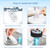 SORON Cat Water Fountain Filters for 67oz/2L and 108/3.2L Stainless Steel Pet Fountain Replacement Filters, 20 Dog Water Bowl Dispenser Filter Replacement with 20 Sponges, Easy to Install and Clean
