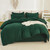 Litanika California King Comforter Set Dark Emerald Green - 7 Pieces Bed in a Bag Cal King Bedding Comforter Sets, Plain Lightweight Bed Set with Comforter, Sheets, Pillowcases & Shams