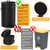 PAWZIDEA Dog Poop Trash Can Outside Odor Control, 3.1 Gallon Outdoor Trash Can with Lid, Waterproof Pet Waste Disposal Container, Small Poop Bin Step Garbage Can, 7.8in Activated Carbon Filter, Black PAWZIDEA Dog Poop Trash Can Outside Odor Control, 3.1 Gallon Outdoor Trash Can with Lid, Waterproof Pet Waste Disposal Container, Small Poop Bin Step Garbage Can, 7.8in Activated Carbon Filter, Black