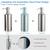 GAPPO Brushed Nickel Soap Dispenser Stainless Steel Metal Pump Hand Lotion Bottle for Bathroom, Bedroom and Kitchen(300ML/10.15Ounce)