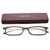 EYEGUARD Reading Glasses with Portable Case Slim Mini Pocket Readers for Women Men Eye Glasses