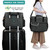 PetAmi Dog Travel Bag - Organizer with Food Container and Bowls, Supplies for Weekend Camping, Cat Diaper Bag (Charcoal, Large)