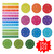 ZazzyKid Magnetic Fraction Tiles & Circles, 156pcs, 12 Color Coded, Fraction Manipulatives