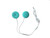 Baby-Bump Headphones – Plays and Shares Music, Sound and Voices to The Womb – Premium Baby Bump Speaker System – Including bebon Tunes APP (iOS and Android) (Teal)
