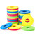 36 Pieces Foam Disc Shooter Spare Flying Foam Disc Toy for Remote Control Robot Toy, Red, Blue, Yellow, Green