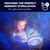 Bright Autism Calming Sensory Sea Lamp - Night Light Projector for Kids, 7 Light Modes, Color Changing Music Player, Nature Relaxation Sounds