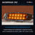 Ledvillage 20 Pcs 12V DC 6.4 Inch Amber LED Side Marker Clearance Lamp Heavy Truck Lighting 12 Diodes Trailer Truck ATV SUV Coach Surface Mount Waterproof BB12