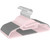 BAGAIL Plastic Hangers 50 Pack with Non-Slip Design,0.2 Inches Thick, 360°Swivel Hook Space Saving Organizer for Bedroom Closet,Shirts,Pants(Pink- S Shaped)