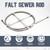 Blulu Flat Sewer Rod 3/4" x 50' Adjustable Grip Handle Plumbing Snake Gray Drain Augers for Dredge Sewers Wells and Various Outdoor Pipes