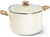 MICHELANGELO 10 Quart Stock Pot with Lid, Large Pot for Cooking, Nonstick Cooking Pot with Healthy Coating, Big Soup Pots Induction Compatible, White